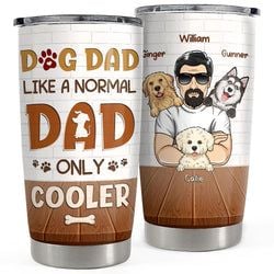 Personalized Tumbler – Cool Dog Dad