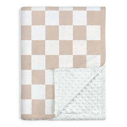 Baby Blanket – Brown Checker