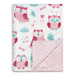 Baby Blanket – Pink Owl