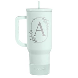 Slider Tumbler 40oz – Mint Monogram