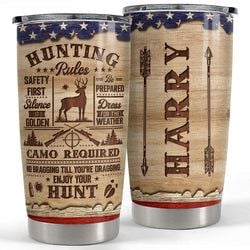 Personalized Tumbler – Hunting Rules