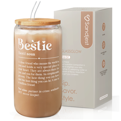 Glass Bamboo Lid 16oz – Best Friend