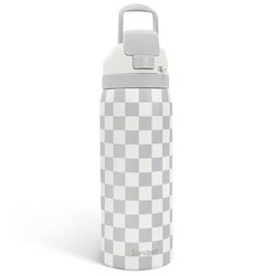 Push-button 32oz – Grey Checker