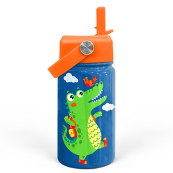 Kids Water Bottle 12oz – Blue Crocodile