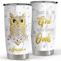 Personalized Tumbler – Owl Girl