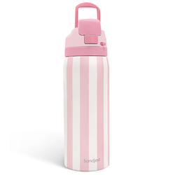 Push-button 32oz – Pink Stripe