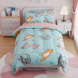 Kids Comforter – Mint Cat
