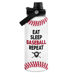 Chug Lid Water Bottle 32oz – White Baseball