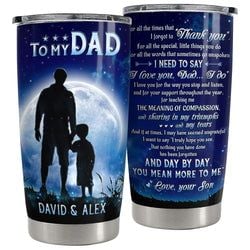 Personalized Tumbler – Dad Dad And Son