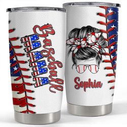 Personalized Tumbler – Baseball Mom