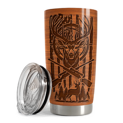 Curved Tumbler 20oz – Brown Hunting