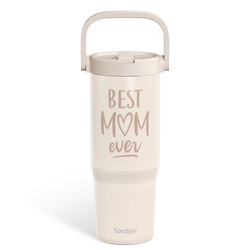 Carry Handle 30oz Tumbler – Best Mom