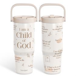 Carry Handle 30oz Tumbler – "Chid of God" Christian