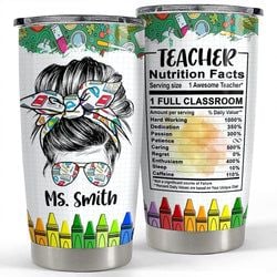 Personalized Tumbler – Teacher Appreciation Nutrition