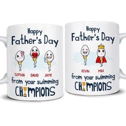 Personalized Mug – Father's Day Swimming Champion