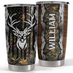 Personalized Tumbler – Deer