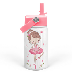 Kids Water Bottle 12oz – Pink Ballet