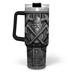 Quencher Tumbler 40oz – Black Viking