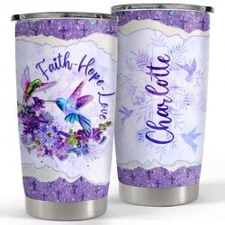 Personalized Tumbler – Hummingbird Faith