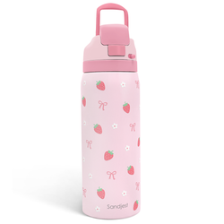 Push-button 32oz – Pink Strawberry