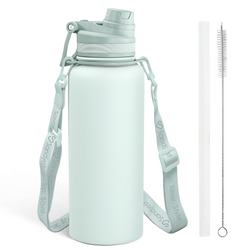 Water Bottle w/ Strap 32oz – Mint