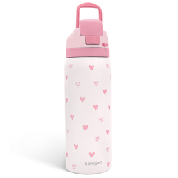 Push-button 32oz – Pink Heart