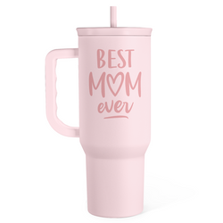 Slider Tumbler 40oz – Pink Best Mom Ever