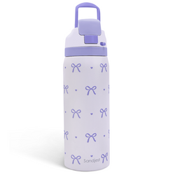 Push-button 32oz – Purple Bow
