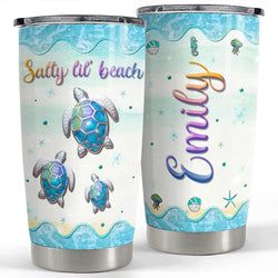 Personalized Tumbler – Sea Turtle Beach