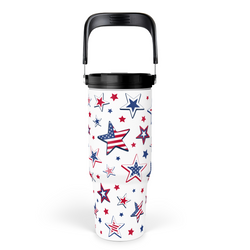 Flip Straw Tumbler 30oz – White Star
