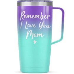 Handle Tumbler 20oz – Blue Mom