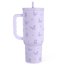 Slider Tumbler 40oz – Purple Butterfly