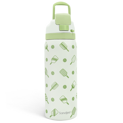 Push-button 32oz – Green Pickleball