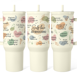 Slider Tumbler 40oz – Beige Inspiration