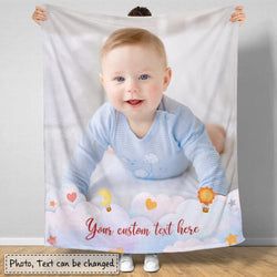 Baby Blanket – Personalized Boy Photo