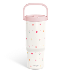 Carry Handle 30oz Tumbler – Floral