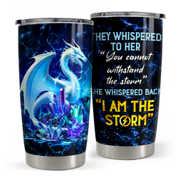 Curved Tumbler 20oz – Black Dragon