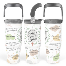 Flip Straw Tumbler 30oz – Christian