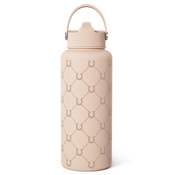 Straw Lid Water Bottle 32oz – Brown Horse