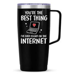 Handle Tumbler 20oz – Black Couple