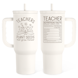 Slider Tumbler 40oz – White Teacher