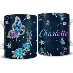 Personalized Mug – Butterfly Jewelry Art