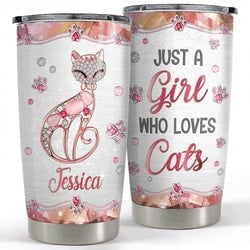 Personalized Tumbler – Cat Lover