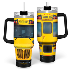 Quencher Tumbler 40oz – Yellow School Bus Driver