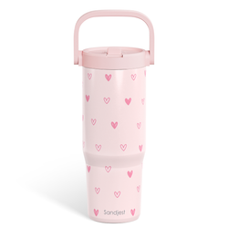Carry Handle 30oz Tumbler – Heart
