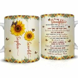 Personalized Mug – Sunflower Mother Daughter