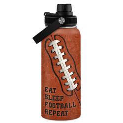 Chug Lid Water Bottle 32oz – Brown Football