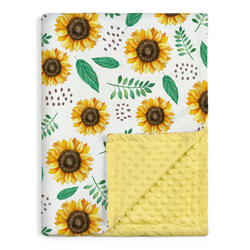 Baby Blanket – Yellow Sunflower