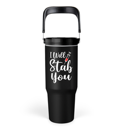 Flip Straw Tumbler 30oz – Black Nurse