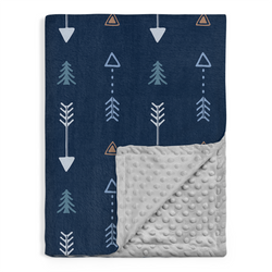 Baby Blanket – Blue Arrow